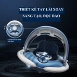 Phao bơi trẻ em thiết kế mái che có thể tháo rời, chất liệu PVC dày dặn, màu sắc sinh động