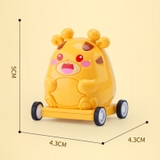 Điện thoại đồ chơi Hươu cao cổ đa năng có đèn, phát nhạc cho bé và có bánh xe di chuyển