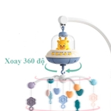 Đồ chơi treo nôi cũi - Kèm hộp nhạc đa dạng âm thanh ru bé ngủ ngon, xoay 360 độ kích thích thị giác