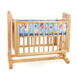 Nôi gỗ đa năng màu tự nhiên Autoru - AUWCH4