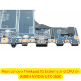 Main Lenovo ThinkPad X1 Extreme Gen 2 hỗ trợ RAM DDR4 64GB