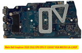 Mặt sau Mainboard Dell Inspiron 3510 3511 CPU i7-1165G7 VGA MX350 mã LA-L241P