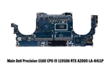 Main Dell Precision 5560 CPU i9 11950H RTX A2000 LA-K411P