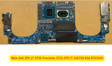 Main Dell XPS 17 9700 Precision 5750 CPU i7-10875H VGA RTX3000