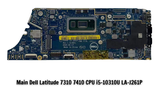 Main Dell Latitude 7310 7410 CPU i5-10310U LA-J261P