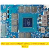 Chip Đồ Họa RTX3060 Và Khe RAM DDR4 Trên Main Dell Alienware M15 R6
