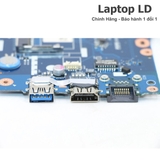 Các cổng kết nối trên main laptop Lenovo S410 S415 gồm USB HDMI LAN và nguồn