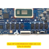 Khu vực CPU Intel Core i3-10110U trên Main HP Chromebook X360 14C-CA