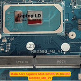 CPU Intel i5-10210U trên Main Acer Aspire 5 A514-52
