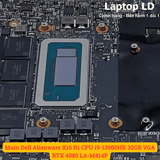 CPU Intel Core i9-13900HK gắn trên main laptop Dell Alienware X16 R1