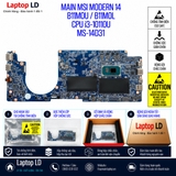 Main MSI Modern 14 B11MOU / B11MOL | CPU i3-1115G4 | MS-14D31