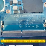 Khe RAM DDR4 trên mainboard Dell Inspiron 3510 3511 LA-L241P chính hãng