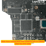 IC nguồn trên mainboard Asus ROG Flow GZ301VV CPU i9-13900H RAM 16GB