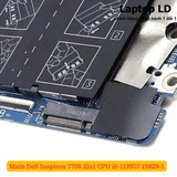 Khe cắm SSD M.2 và HDD trên mainboard Dell Inspiron 7706 2in1 i5-1135G7