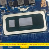 Khu Vực CPU Trên Main Asus ZenBook 14 UX434FLC UX434FAC i3-10th Chính Hãng