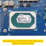 CPU Intel Core i7-9750H được tích hợp trên main laptop Dell XPS 15 7590