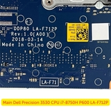 Main laptop Dell Precision 15 3530 VGA Quadro P600 bảo hành chính hãng