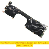 Tổng thể mainboard Lenovo ThinkPad X1 Carbon Gen 9 zin theo máy, mỏng nhẹ và hoạt động ổn định
