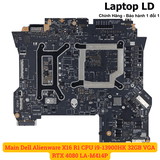 Mặt sau mainboard Dell Alienware X16 R1 CPU i9-13900HK RAM 32GB VGA RTX 4080