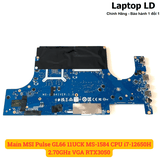 Mặt sau main MSI Pulse GL66 11UCK CPU i7-12650H VGA RTX 3050