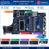 Tổng thể main Dell Inspiron 3493 3593 LA-J092P