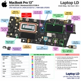 Tổng thể mainboard Apple MacBook Pro 13 A2159 2019 mã 820-01598-A