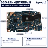 Tổng thể mainboard Asus Vivobook Go 15 E1504FA R1404FA