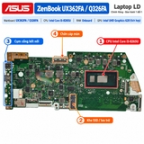 Tổng thể mainboard Asus ZenBook UX362FA Q326FA