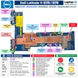 Tổng thể mainboard Dell Latitude 11 5175 5179 mã LA-C791P