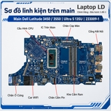 Tổng thể mainboard Dell Latitude 3450 3550 mã 233009-1