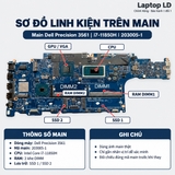 Tổng thể mainboard Dell Precision 3561 mã 203005-1