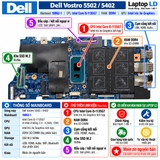 Tổng thể mainboard Dell Vostro 5502 5402 mã 19862-1