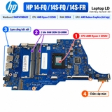 Tổng thể mainboard HP 14-FQ 14S-FQ 14S-FR mã DA0PAFMB6D2