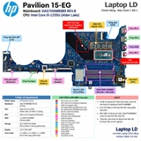 Tổng thể mainboard HP Pavilion 15-EG mã DAG7HGMB8B0