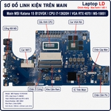 Tổng thể mainboard MSI Katana 15 B13VGK