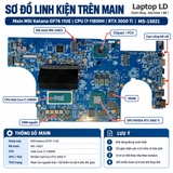 Tổng thể mainboard MSI Katana GF76 11UE mã MS-15821