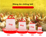 máng ăn chống bới cho gà