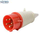 Phích cắm di động màu đỏ IP44 3P+N+E 6h 16A 220~415V Siron P44F56-16R2