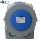 Ổ cắm lắp nổi màu xanh IP67 2P+E 6h 63A 220~250V Siron S67S36-63B3