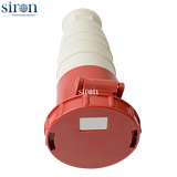 Ổ công nghiệp di động đỏ IP67 3P+N+E 6h 63A 220~415V Siron S67F56-63R1