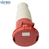 Ổ cắm di động màu đỏ IP67 3P+N+E 6h 125A 220~415V Siron S67F56-125R1