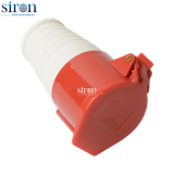 Ổ cắm di động màu đỏ IP44 3P+N+E 6h 16A 220~415V Siron S44F56-16R1