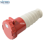 Ổ cắm lắp di động màu đỏ IP67 3P+E 6h 63A 380~415V Siron S67F46-63R1