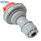 Phích cắm di động màu đỏ IP67 3P+N+E 6h 16A 220~415V Siron P67F56-16R1