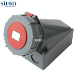 Ổ cắm nổi màu đỏ IP67 3P+E 6h 125A 380~415V Siron S67S46-125R2