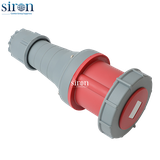 Phích cắm di động màu đỏ IP67 3P+E 6h 63A 380~415V Siron P67F46-63R3