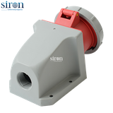 Ổ cắm nổi đỏ IP67 3P+N+E 6h 32A 220~380V, 240~415V Siron S67S56-32R1