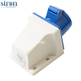 Ổ cắm công nghiệp nổi xanh IP44 2P+E 6h 32A 220~250V Siron S44S36-32B1