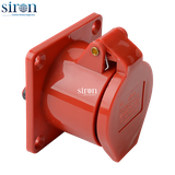 Ổ cắm công nghiệp âm đỏ IP44 3P+N+E 6h 16A 220~415V Siron S44R56-16R1