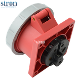 Ổ cắm âm đỏ IP67 3P+N+E 6h 32A 220~380V, 220~415V Siron S67R56-32R1